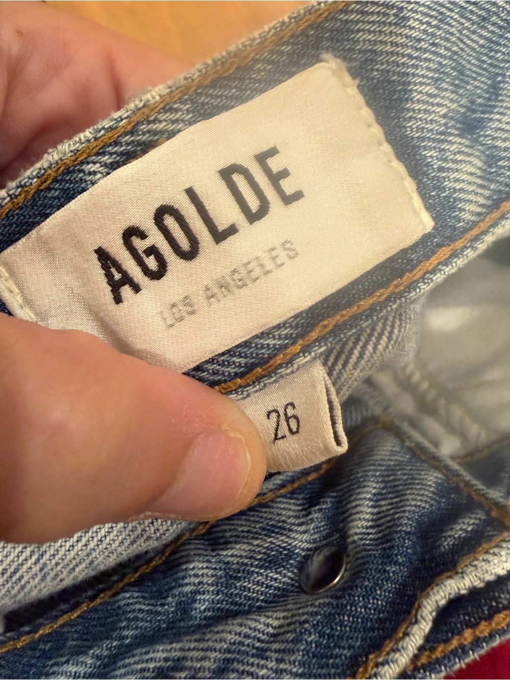 Agolde 90’s Pinch Waist High Rise Straight Leg Jeans - Light Blue Wash - Picture 3 of 8